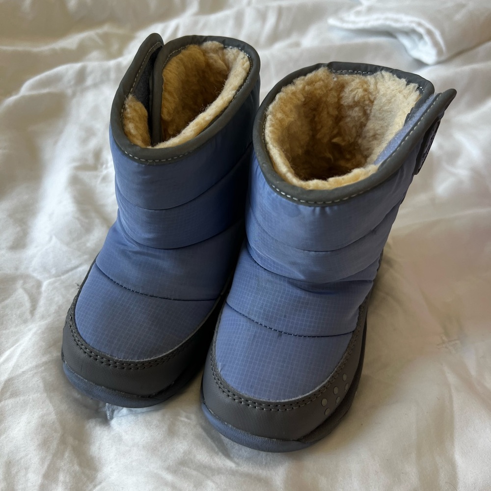 BearPaw Blue and Gray Kids Boots